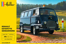 Heller 80742 RENAULT Estafette Gendarmerie New Mould Bouwpakket Schaal 1:24