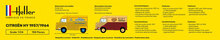 Heller 80744 CITROEN HY 1957/1964 Bouwpakket Schaal 1:24