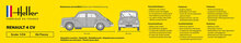 Heller 80762 Renault 4 CV Bouwpakket Schaal 1:24