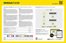 Heller 80762 Renault 4 CV Bouwpakket Schaal 1:24