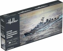 Heller 81015 VICTOR SCHOELCHER - COMMANDANT RIVIERE Bouwpakket Schaal 1:400