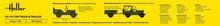 Heller 81105 US 1/4 Ton Truck 'n Trailer Bouwpakket Schaal 1:35