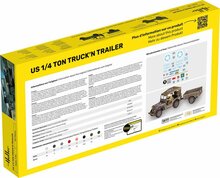 Heller 81105 US 1/4 Ton Truck 'n Trailer Bouwpakket Schaal 1:35