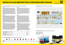 Heller 81702 F12-20 Globetrotter & Container semi trailer Bouwpakket Schaal 1:32