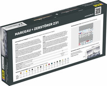 Heller 85009 Marceau + Zerstörer Z31 TWINSET Bouwpakket Schaal 1:400