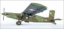 Heller 30410 PILATUS PC-6 B2/H2 Turbo Porter Bouwpakket Schaal 1:48 vliegtuig