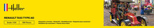 Heller 30705 Renault Taxi Type AG Bouwpakket Schaal 1:24 auto