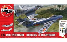 Airfix A50185 Mig 17F Fresco Douglas A-4B Skyhawk Dogfight Double Bouwpakket Schaal 1:72
