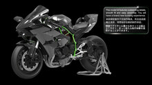 MENG-Model MT-001s Kawasaki Ninja H2R (Pre-colored Edition) Bouwpakket Schaal 1:9