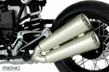 MENG-Model MT-003u BMW R nineT Option 719 Black Storm Metallic/Vintage (Pre-colored Edition) Schaal 1:9