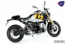 MENG-Model MT-003u BMW R nineT Option 719 Black Storm Metallic/Vintage (Pre-colored Edition) Schaal 1:9