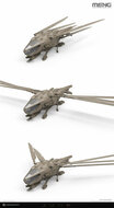MENG-Model DS-009 Dune Harkonnen Ornithopter Bouwpakket Schaal 1:72