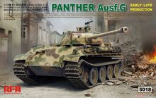 Rye Field Model 5018 Panther Ausf.G Early/Late productions Bouwpakket Schaal 1:35