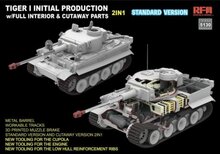 Rye Field Model RFM5130 Tiger I Initial Production Early 1943 w/ Full Interior Standard Version Schaal 1:35