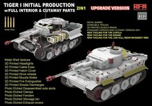 Rye Field Model RFM5131 Tiger I Initial Production Early 1943 w/ Full Interior Updated Version Schaal 1:35