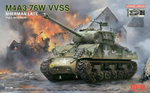Rye Field Model RFM5136 M4A3 76W VVSS Sherman Late Upgrade Version Full Interior Schaal 1:35