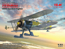ICM 32044 J-8 Gladiator, WWII Swedish Fighter Bouwpakket Schaal 1:32