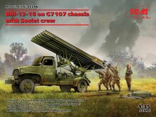 ICM 35596 BM-13-16 on G7107 chassis with Soviet crew Bouwpakket Schaal 1:35