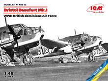 ICM 48312 Bristol Beaufort Mk.I, WWII British dominions Air Force Bouwpakket Schaal 1:48