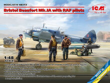 ICM 48313 Bristol Beaufort Mk.IA with RAF pilots Bouwpakket Schaal 1:48