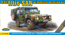 ACE ACE35103 0,5t Iltis SAN w/medical mission kit Bouwpakket Schaal 1:35