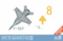Magic Factory 6501 U.S. Navy  Gerald R. Ford-class Aircraft Carrier- USS Gerald R. Ford CVN-78 (Upgraded Version) Bouwpakket Schaal 1:700