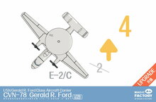 Magic Factory 6502 Clear Painted Colorful U.S. Navy  Gerald R. Ford-class aircraft carrier- USS Gerald R. Ford CVN-78 Bouwpakket Schaal 1:700