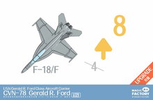 Magic Factory 6502 Clear Painted Colorful U.S. Navy  Gerald R. Ford-class aircraft carrier- USS Gerald R. Ford CVN-78 Bouwpakket Schaal 1:700