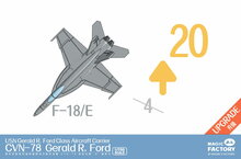 Magic Factory 6502 Clear Painted Colorful U.S. Navy  Gerald R. Ford-class aircraft carrier- USS Gerald R. Ford CVN-78 Bouwpakket Schaal 1:700