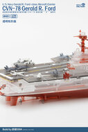 Magic Factory 6502 Clear Painted Colorful U.S. Navy  Gerald R. Ford-class aircraft carrier- USS Gerald R. Ford CVN-78 Bouwpakket Schaal 1:700