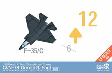 Magic Factory 6502 Clear Painted Colorful U.S. Navy  Gerald R. Ford-class aircraft carrier- USS Gerald R. Ford CVN-78 Bouwpakket Schaal 1:700