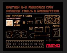 MENG-Model SPS-067 British R-R Armored Car Pioneer Tools &amp; Ammunition (RESIN) Bouwpakket Schaal 1:35