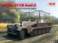 ICM 35102 Sd.Kfz.251/6 Ausf.A,WWII German Armoured Command Vehicle Bouwpakket Schaal 1:35