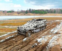 ICM 35106 Sd.Kfz.251/1 Ausf.B Modellbausatz Ma&szlig;stab 1:35