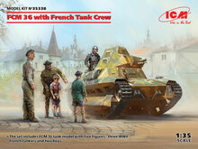 ICM 35338 FCM 36 with French Tank Crew Modellbausatz Ma&szlig;stab 1:35