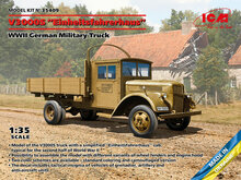ICM 35409 V3000S Einheitsfahrerhaus, WWII German Military Truck Bouwpakket Schaal 1:35