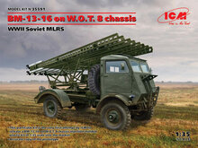 ICM 35591 BM-13-16 on W.O.T. 8 chassis, WWII Soviet MLRS Bouwpakket Schaal 1:35