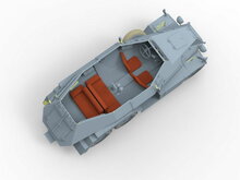 Bronco Models CB35095 Sd.Kfz.247 Ausf.A.German Armored Command Car Bouwpakket Schaal 1:35