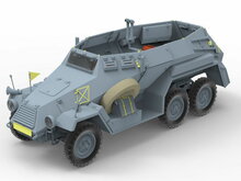 Bronco Models CB35095 Sd.Kfz.247 Ausf.A.German Armored Command Car Bouwpakket Schaal 1:35