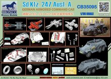 Bronco Models CB35095 Sd.Kfz.247 Ausf.A.German Armored Command Car Bouwpakket Schaal 1:35