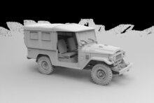 AK Interactive AK35004 FJ43 SUV with Soft top IDF &amp; LAF Bouwpakket Schaal 1:35