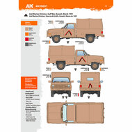 AK Interactive AK35031 M1008 TROOP CARRIER WITH TARP Schaal 1:35