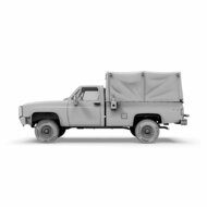 AK Interactive AK35031 M1008 TROOP CARRIER WITH TARP Schaal 1:35