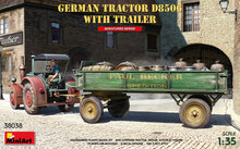 MiniArt 38038 German Tractor D8506 with Trailer Schaal 1:35