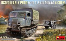 MiniArt 35485 RSO/01 Early Prod. with 7,5 cm Pak.40 &amp; Crew Schaal 1:35