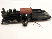 micromotor HRI012 ombouwset Rivarossi 0-4-0 Dockside, 0-4-0 Shifter