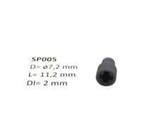 micromotor SP005 &oslash; 7.2 x 11.2 met kruis - &oslash; 2 mm Kardankupplungshalter