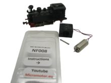 micromotor NF008G Glockenankermotor Umbausatz f&uuml;r Fleischmann Lok 7 