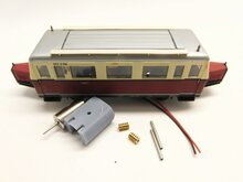 Micromotor HSB007G Bemo H0 / H0e / H0m Wismarer Schienenbus - nieuwe motor zonder vliegwiel