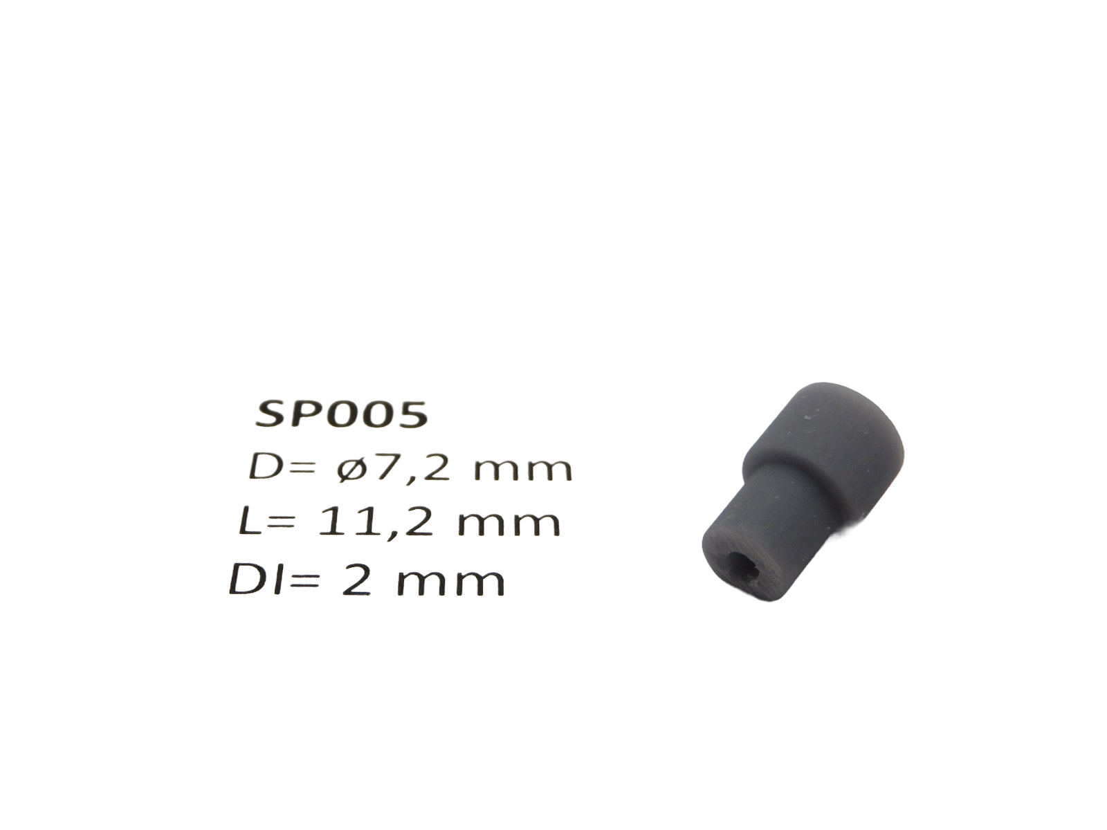 micromotor SP005 ø 7.2 x 11.2 met kruis - ø 2 mm Kardankupplungshalter